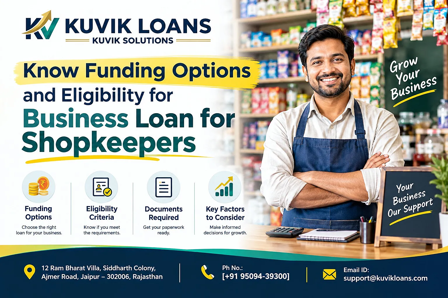 Know Funding Options and Eligibility for Business Loan for Shopkeepers